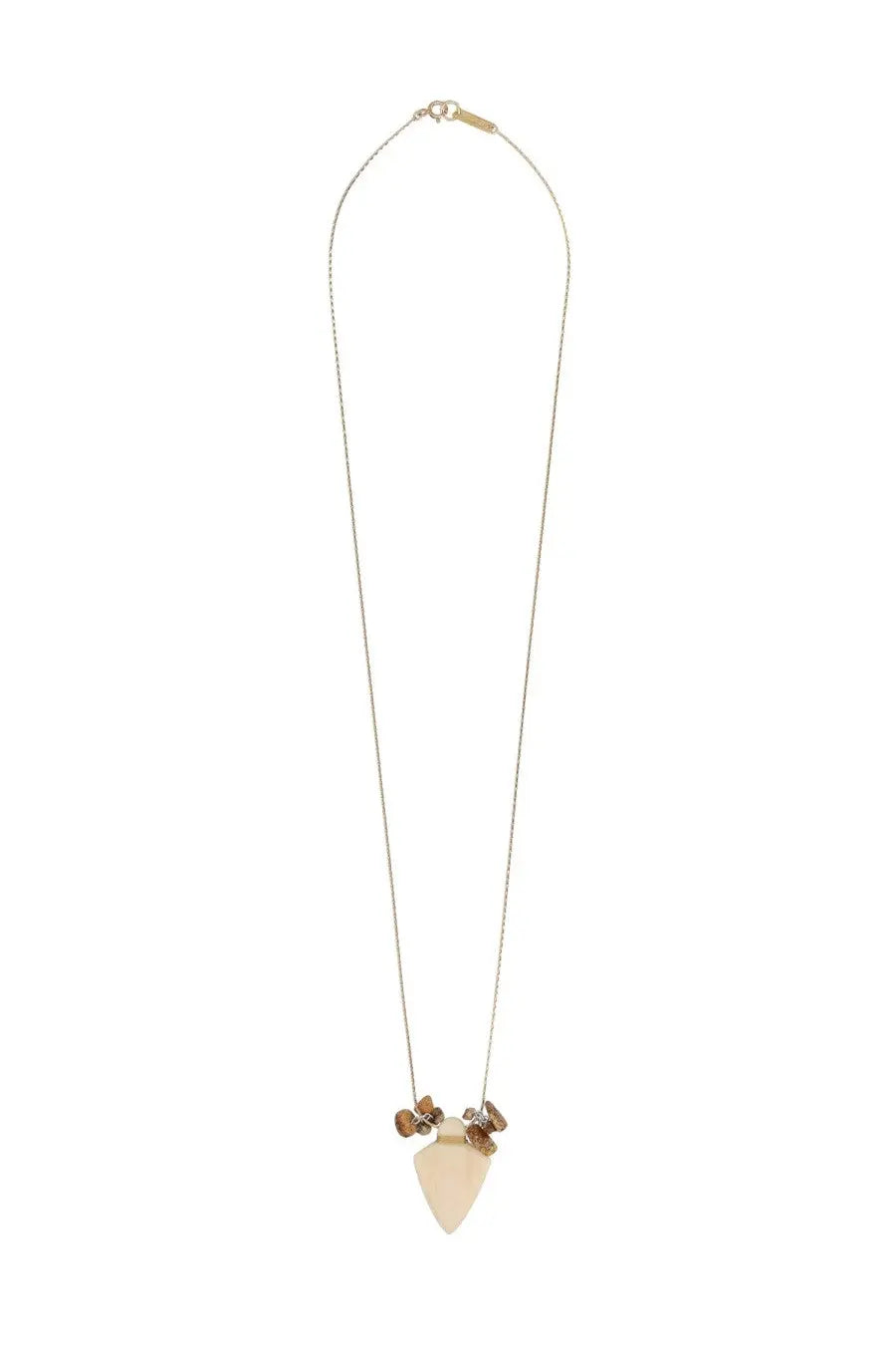 ISABEL MARANT Women's Pendant Necklace Beige, view 2