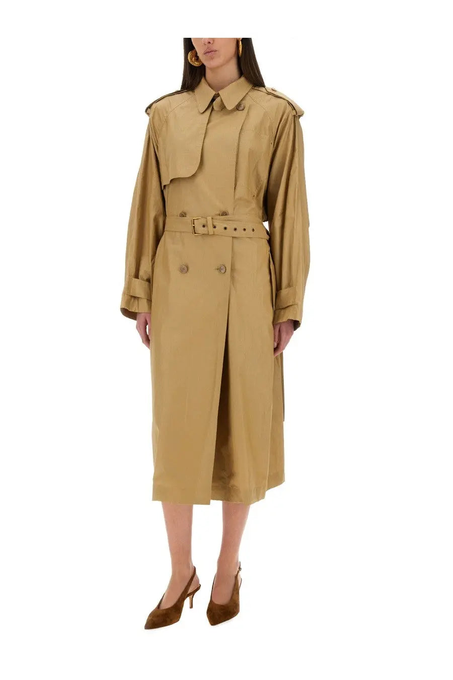 ISABEL MARANT Women's Freanne Trench Coat Beige, view 4