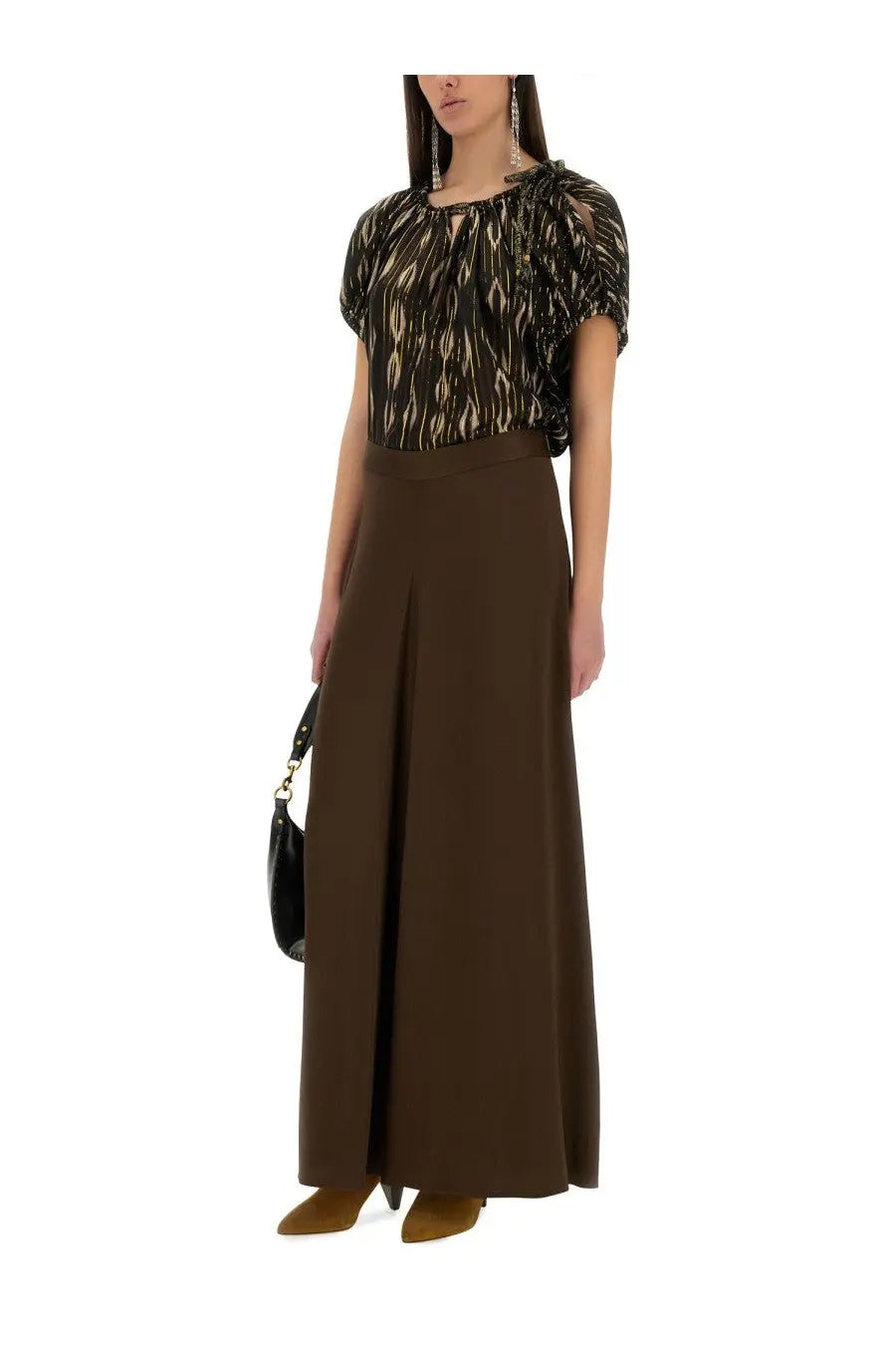 ISABEL MARANT Women's Kayana Long Skirt Brown, view 2