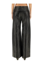 ISABEL MARANT Women's Leather Ciarra Pants Black, view 4