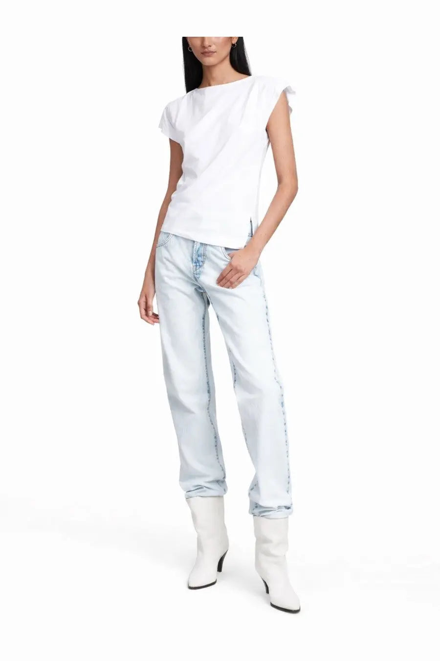 ISABEL MARANT Women's Shirt Sebani White, view 2