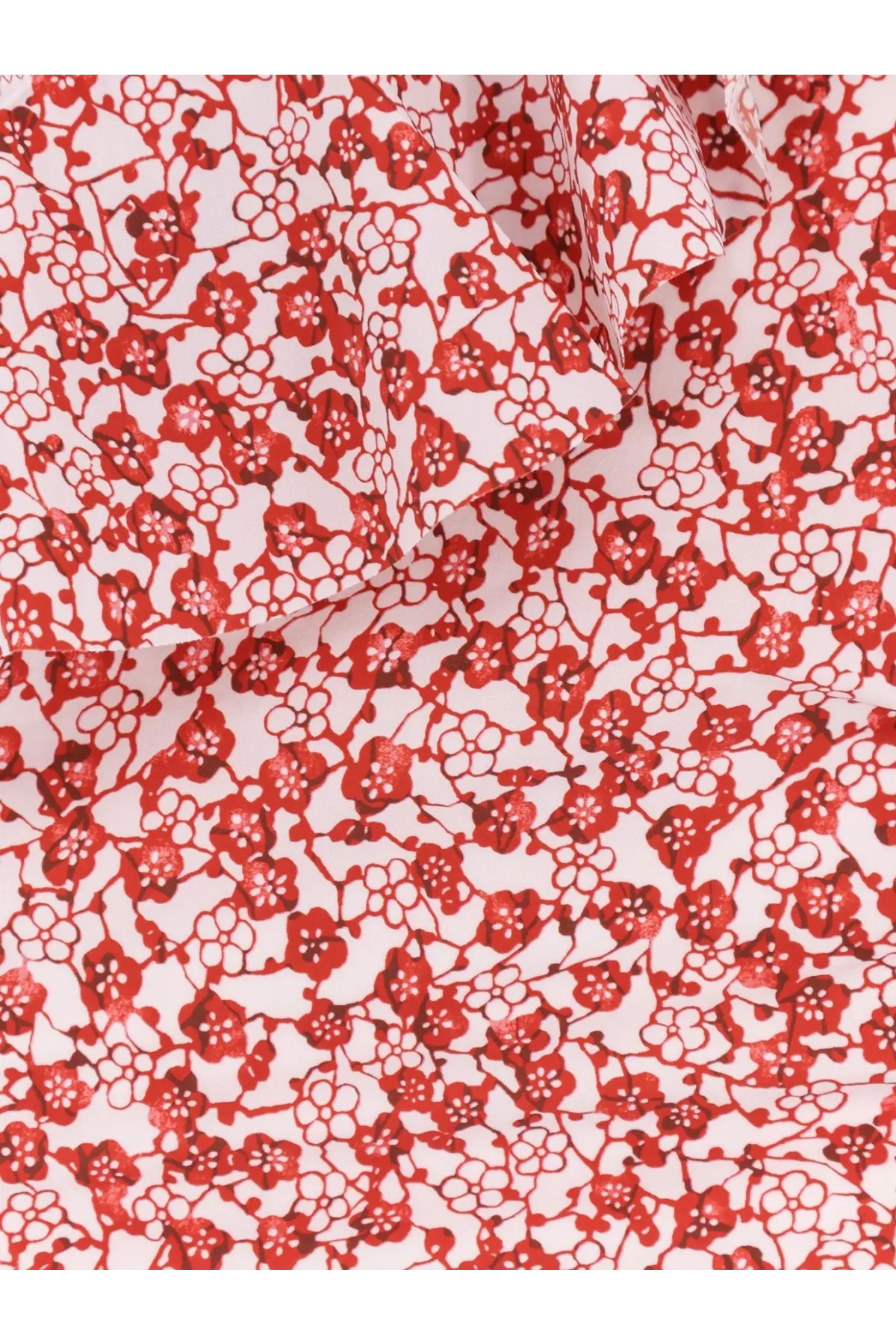 Isabel Marant women’s Sicilya one piece swimsuit in red with delicate floral print fabric and soft flowing texture