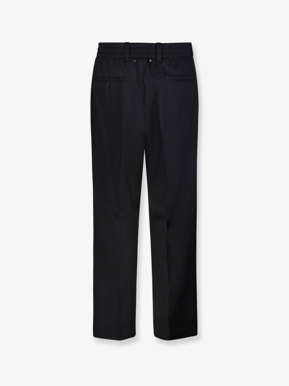 Golden Goose Men's Isiah Virgin Wool Trousers Black