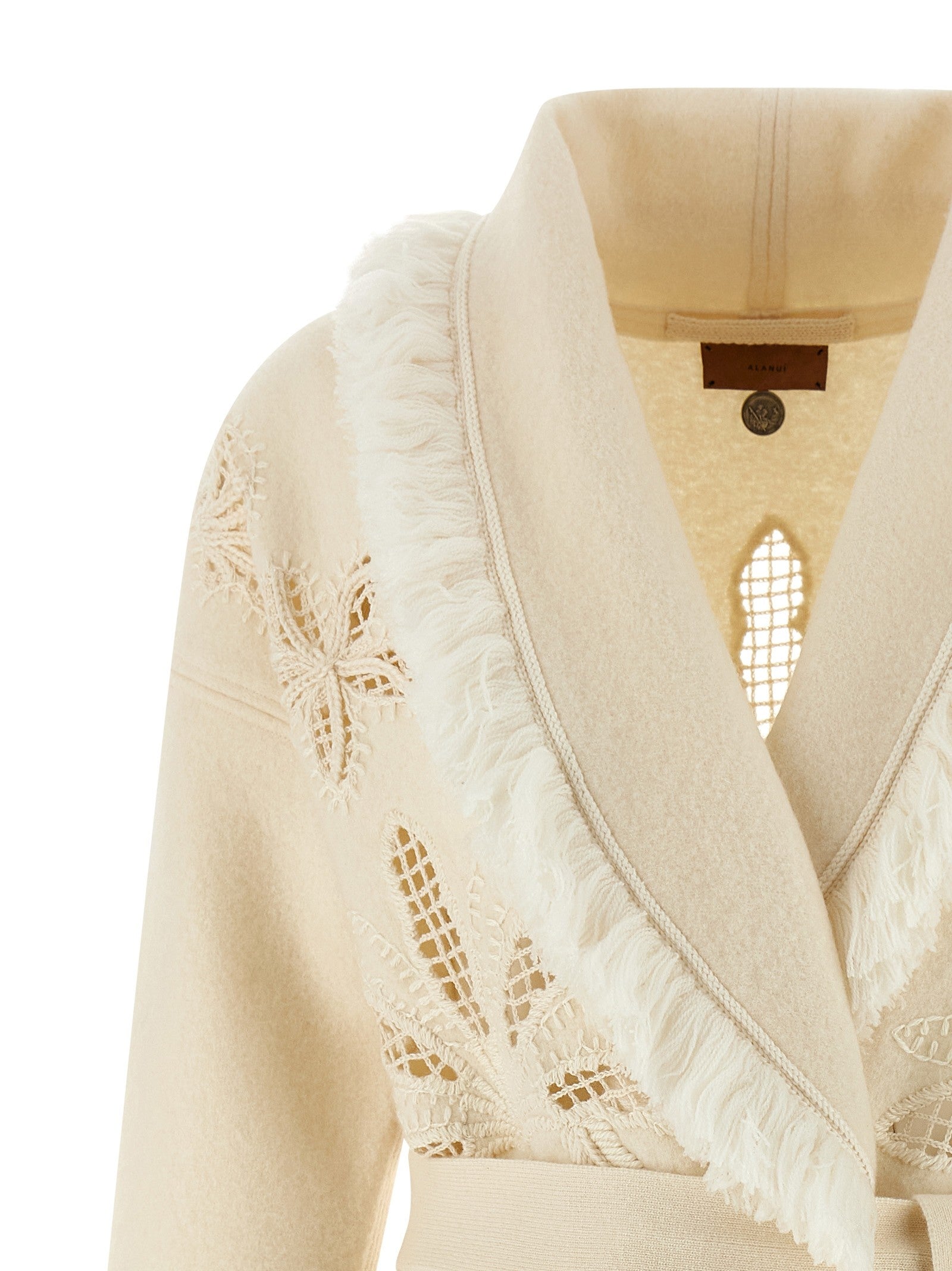 Alanui Islands Diary Cardigan White