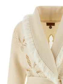 Alanui Islands Diary Cardigan White