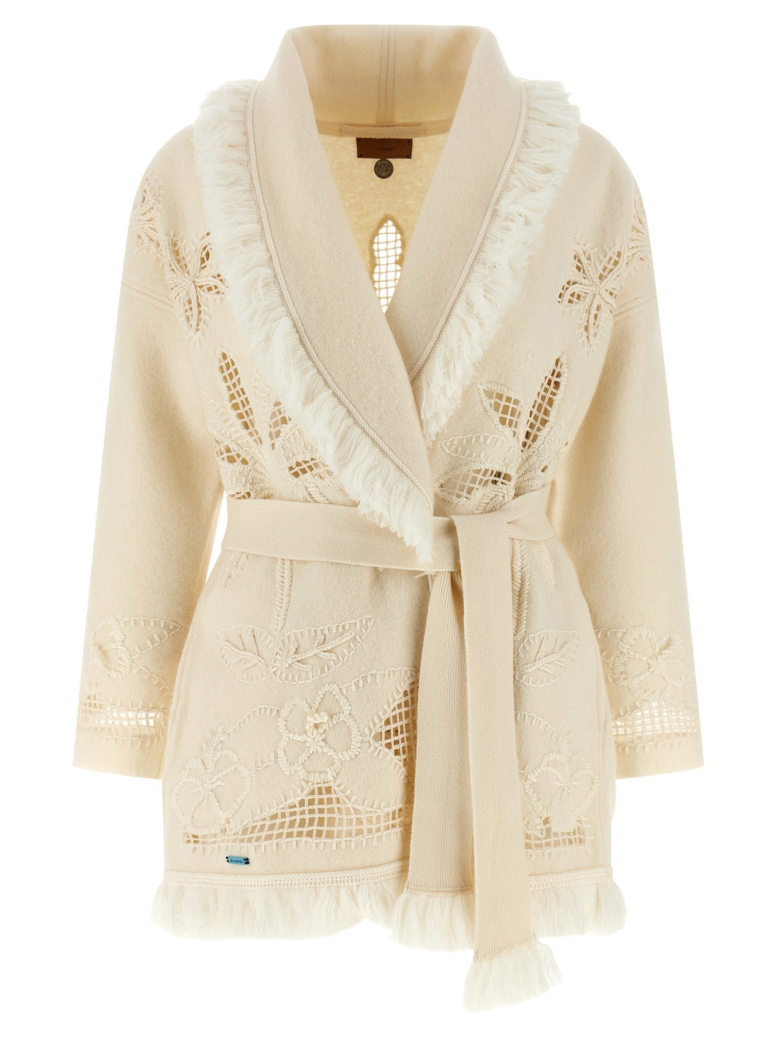 Alanui Islands Diary Cardigan White