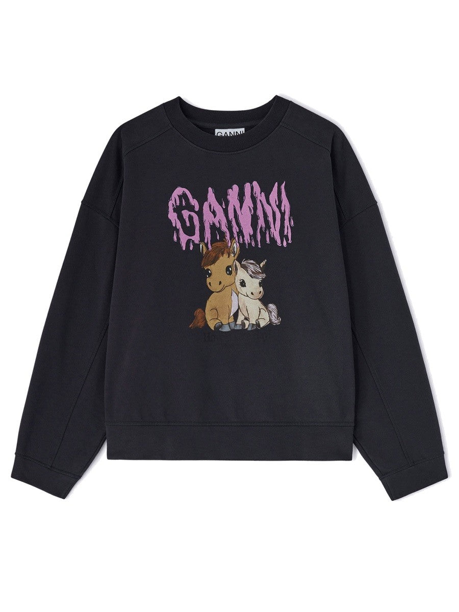 Ganni Women's Islands Sweatshirt Grey