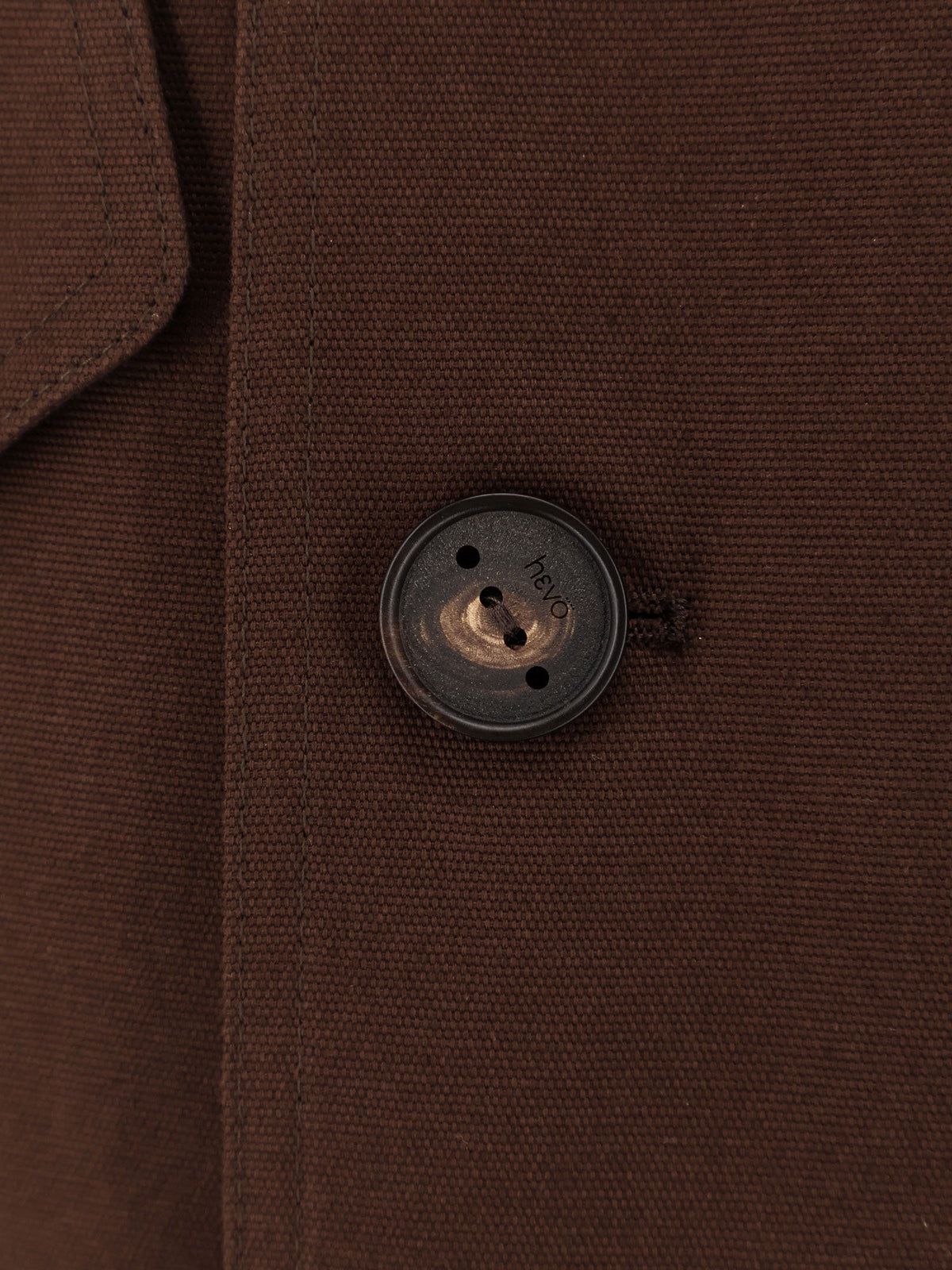Hevò Men's Isola Di San Pietro Cotton Jacket Brown