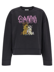 Ganni Isoli Sweatshirt Black