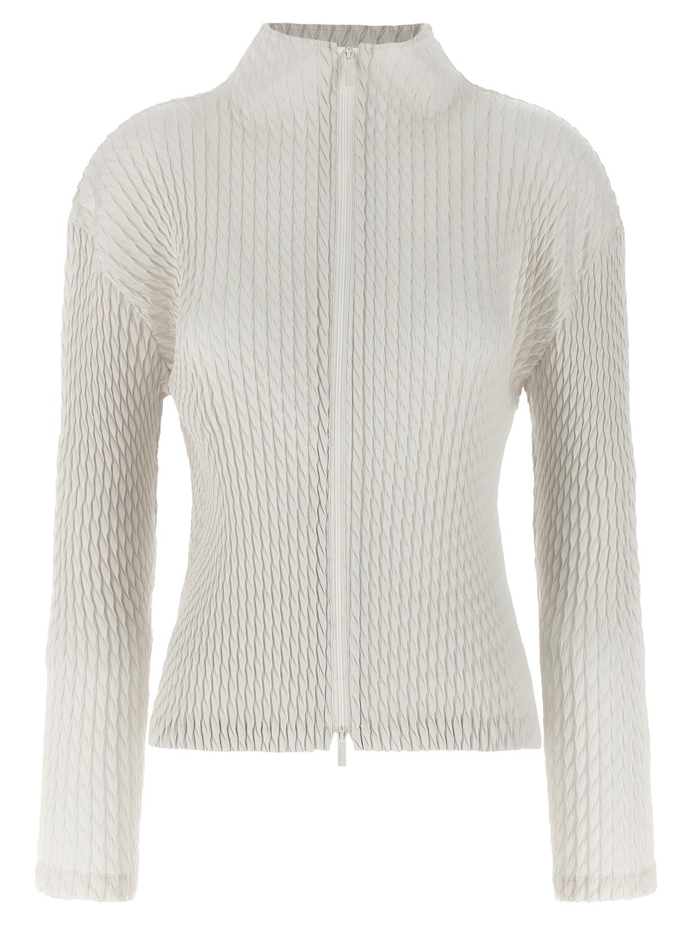 ISSEY MIYAKE - ISSEY MIYAKE - ’Sleek Pleats’ cardigan - Women’s Knitwear