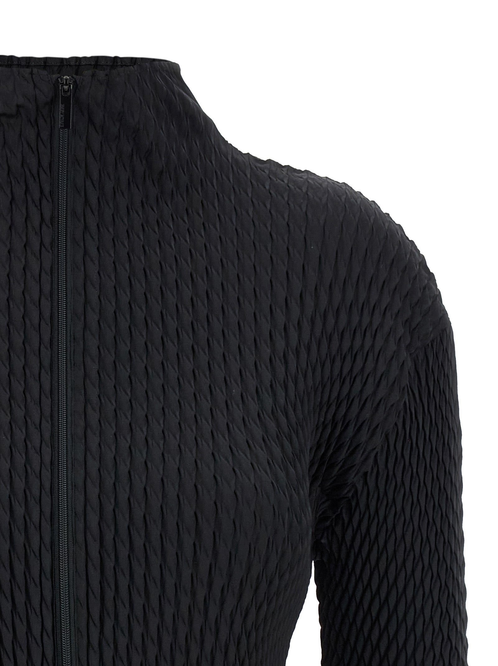 ISSEY MIYAKE - ISSEY MIYAKE - ’Sleek Pleats’ cardigan - Women’s Knitwear
