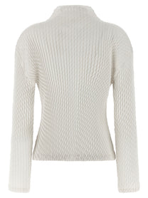 ISSEY MIYAKE - ISSEY MIYAKE - ’Sleek Pleats’ cardigan - Women’s Knitwear