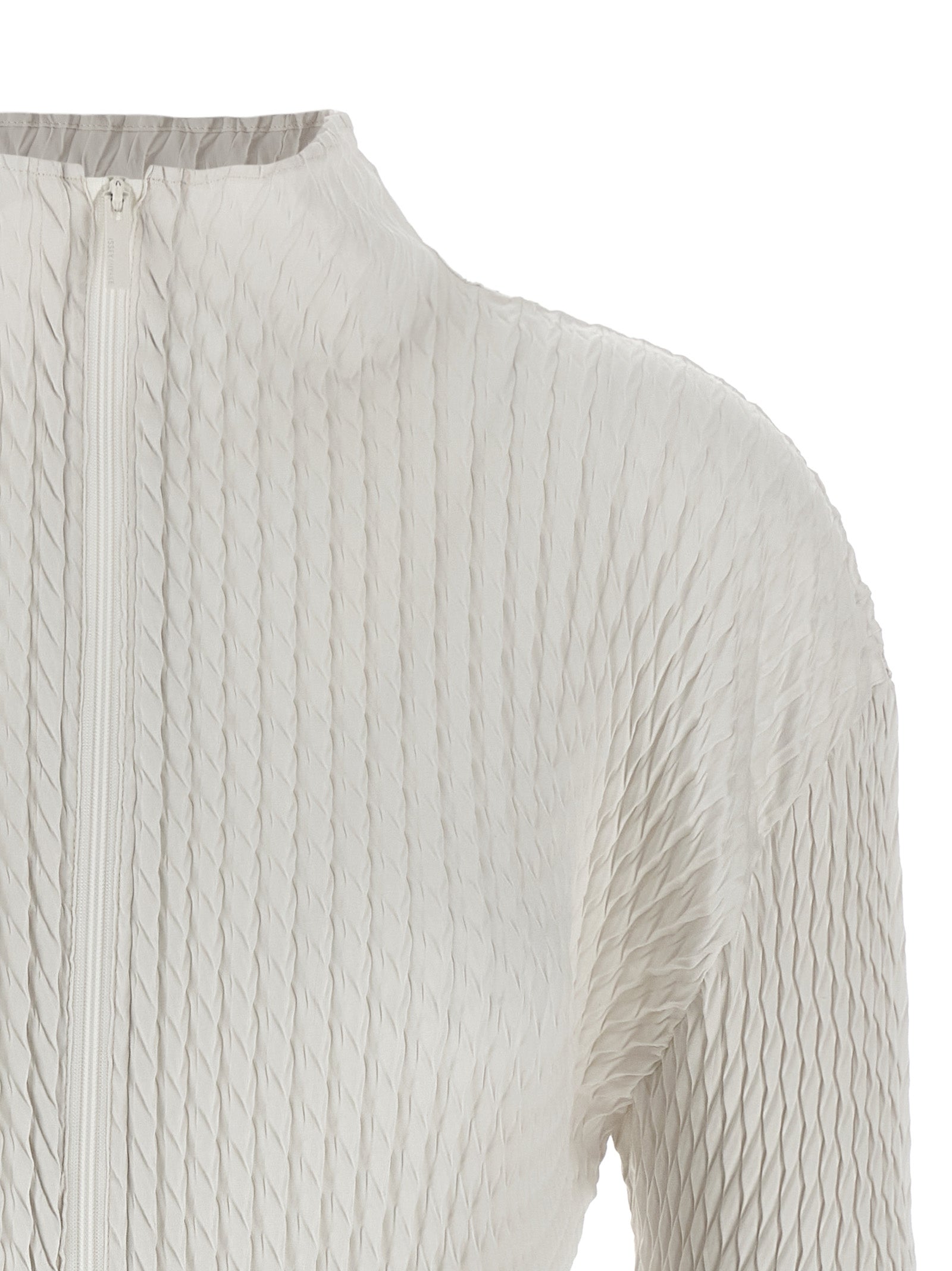 ISSEY MIYAKE - ISSEY MIYAKE - ’Sleek Pleats’ cardigan - Women’s Knitwear
