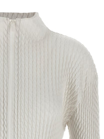 ISSEY MIYAKE - ISSEY MIYAKE - ’Sleek Pleats’ cardigan - Women’s Knitwear