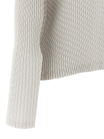 ISSEY MIYAKE - ISSEY MIYAKE - ’Sleek Pleats’ cardigan - Women’s Knitwear