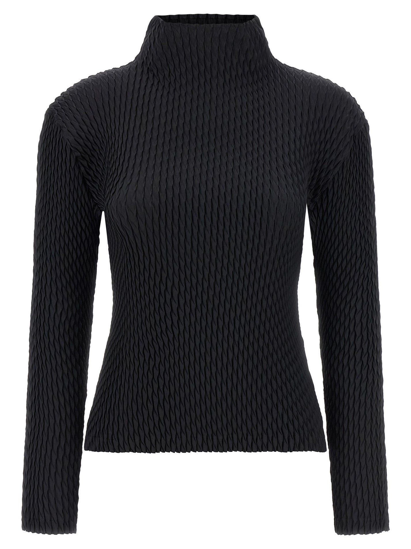 ISSEY MIYAKE - ISSEY MIYAKE - ’Sleek Pleats’ sweater - Women’s Knitwear