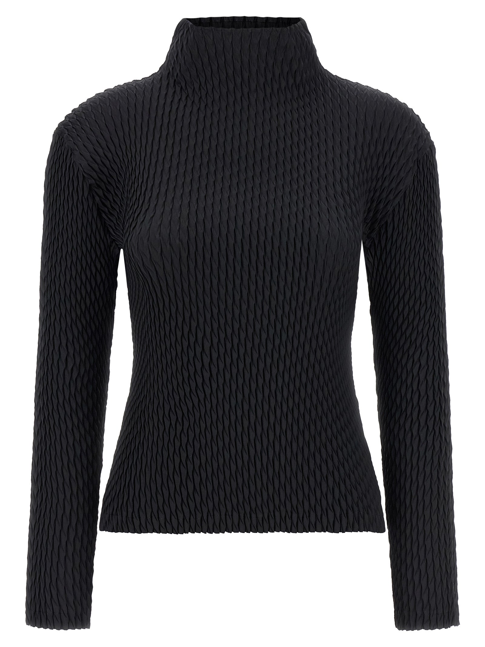 ISSEY MIYAKE - ISSEY MIYAKE - ’Sleek Pleats’ sweater - Women’s Knitwear