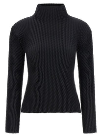 ISSEY MIYAKE - ISSEY MIYAKE - ’Sleek Pleats’ sweater - Women’s Knitwear