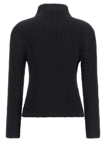 ISSEY MIYAKE - ISSEY MIYAKE - ’Sleek Pleats’ sweater - Women’s Knitwear