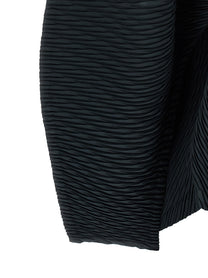 ISSEY MIYAKE Leaf Pleats Cardigan Black, view 4