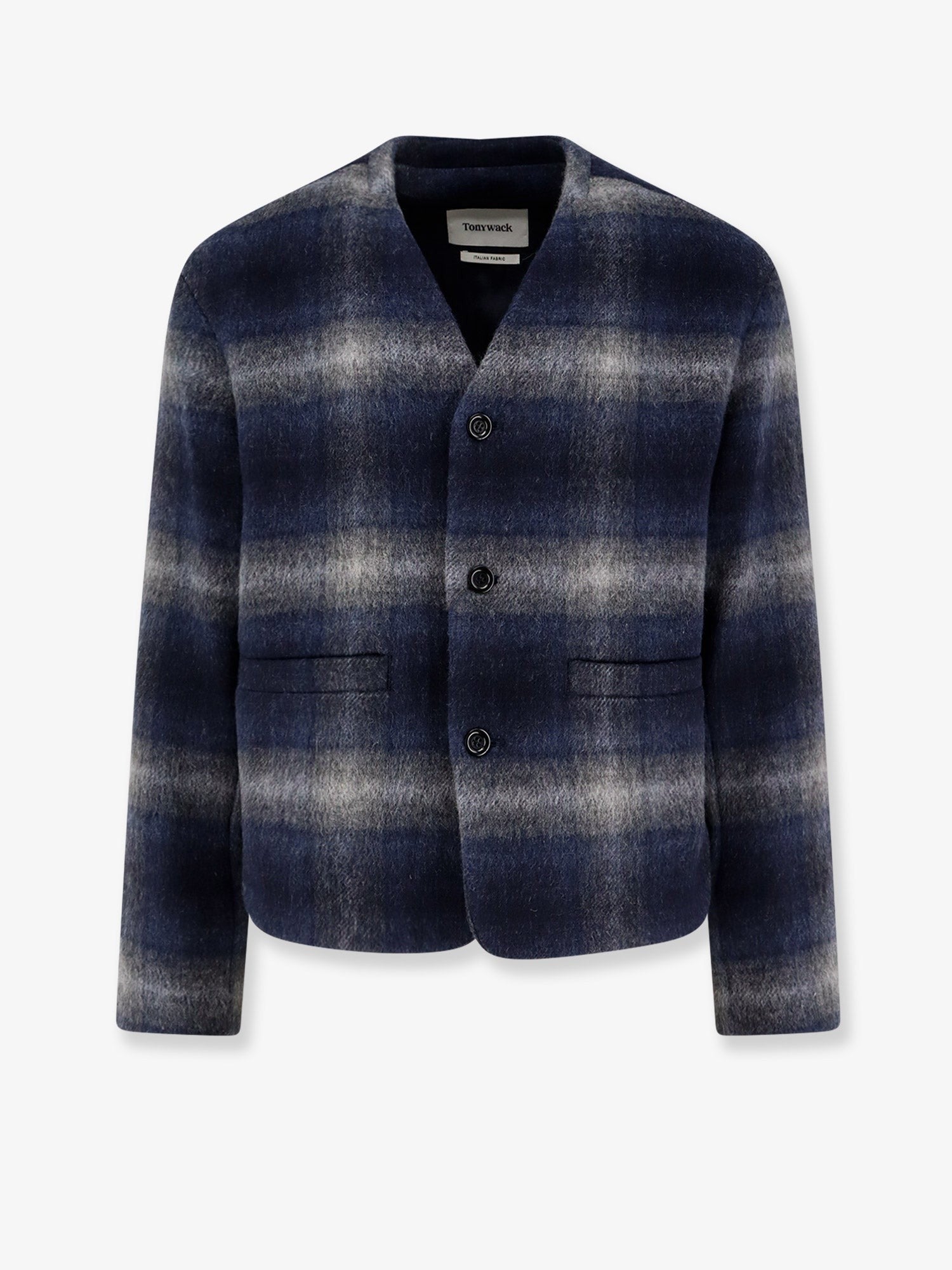 Tonywack Men's Italian Fabric Blazer Blue
