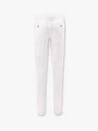 Brunello Cucinelli Men's Italian Fit Stretch Cotton Trousers White