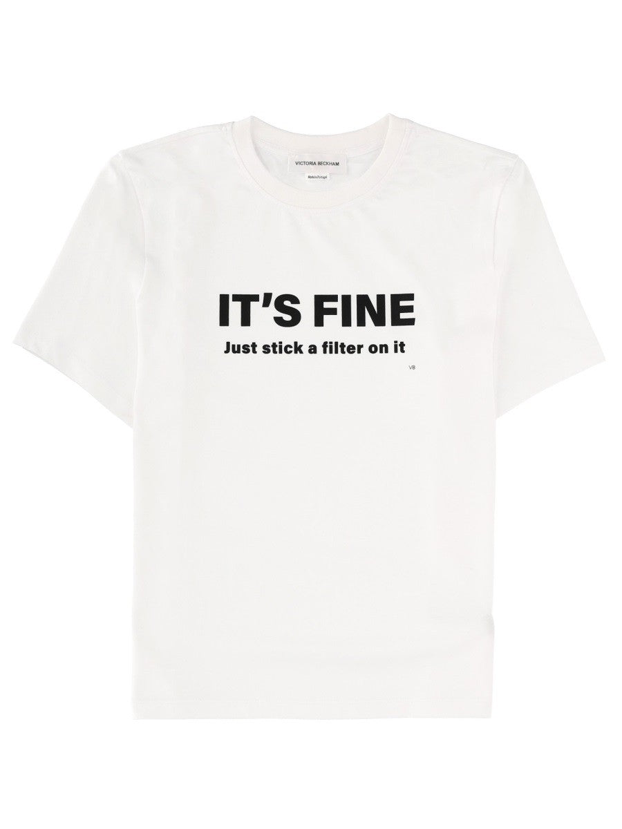 Victoria Beckham Women's Just Stick Filter on IT Shirt White