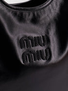 Miu Miu Women's Ivy Leather Shoulder Bag Black