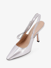 Dior Women's Jadior Laminated Leather Pumps Silver
