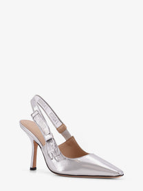 Dior Women's Jadior Laminated Leather Pumps Silver