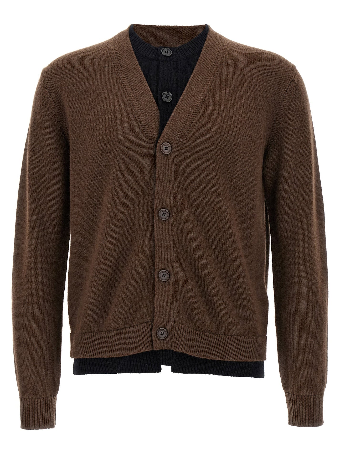 J.W.ANDERSON - J.W.ANDERSON - ’Contrast Layered’ cardigan - Men’s Knitwear