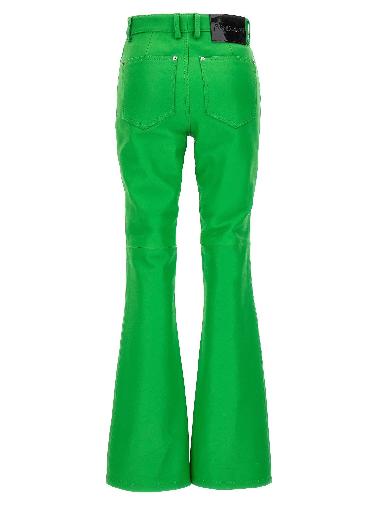 J.W.ANDERSON - J.W.ANDERSON - Leather bootcut trousers - Women’s Pants