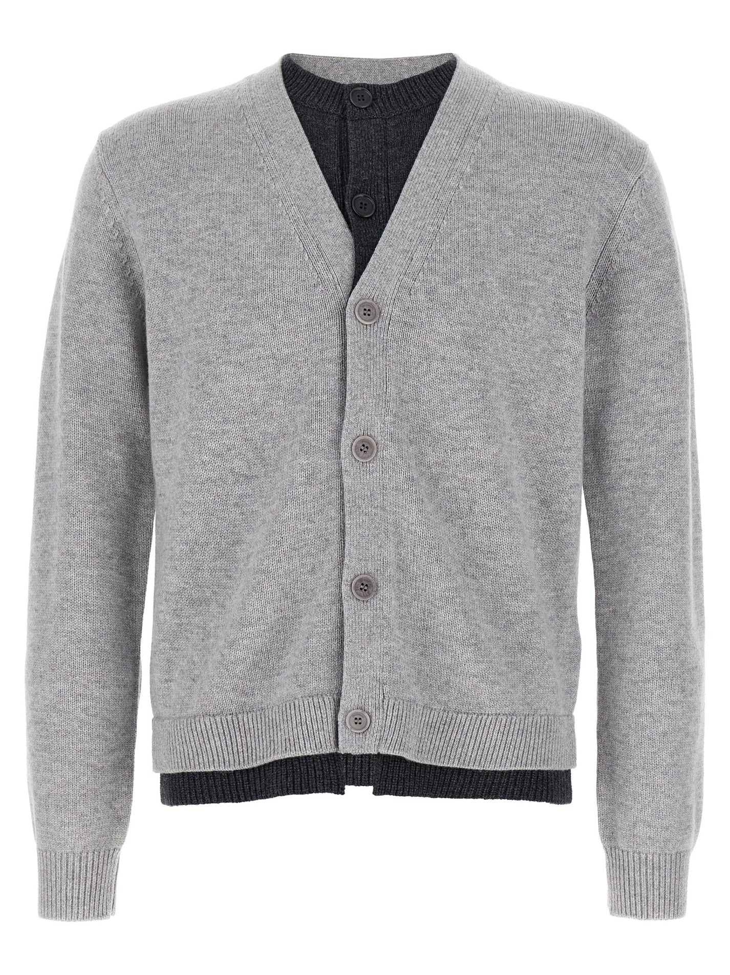 J.W.ANDERSON - J.W.ANDERSON - ’Contrast Layered’ cardigan - Men’s Knitwear