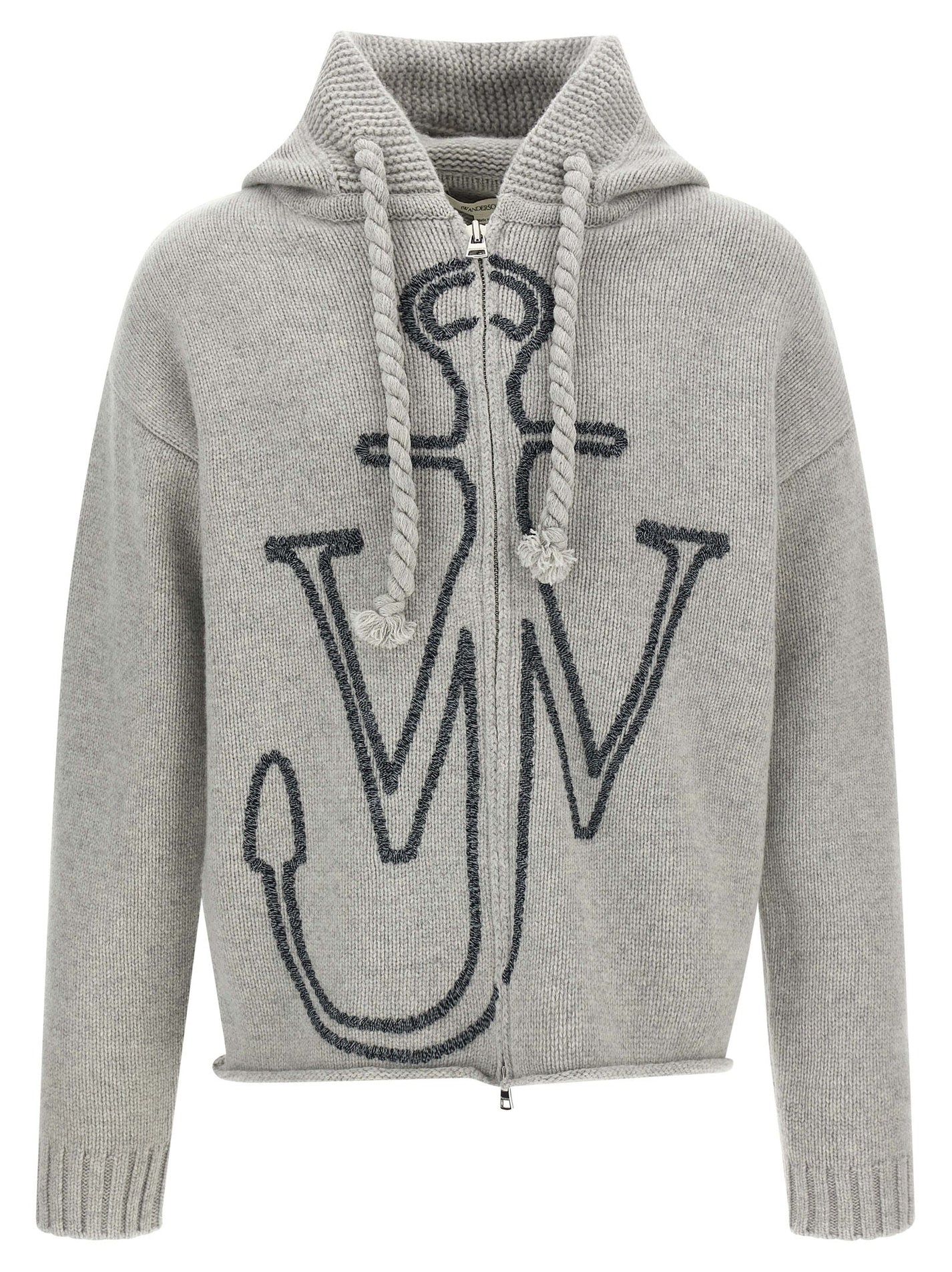 J.W.ANDERSON - J.W.ANDERSON - ’Anchor Embroidery’ hoodie - Men’s Sweatshirts