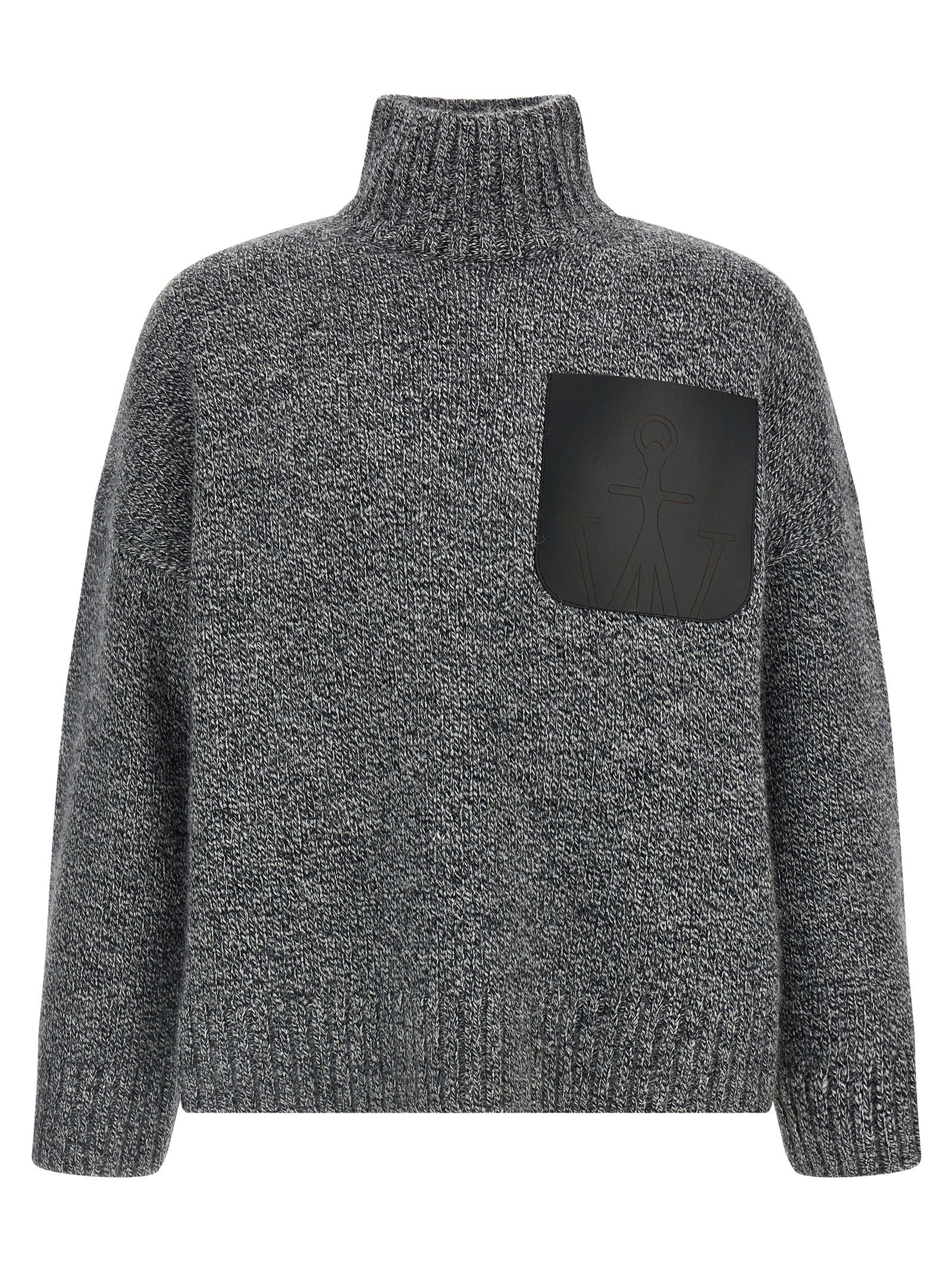J.W.ANDERSON - J.W.ANDERSON - ’Leather Patch Pocket’ sweater - Men’s Knitwear