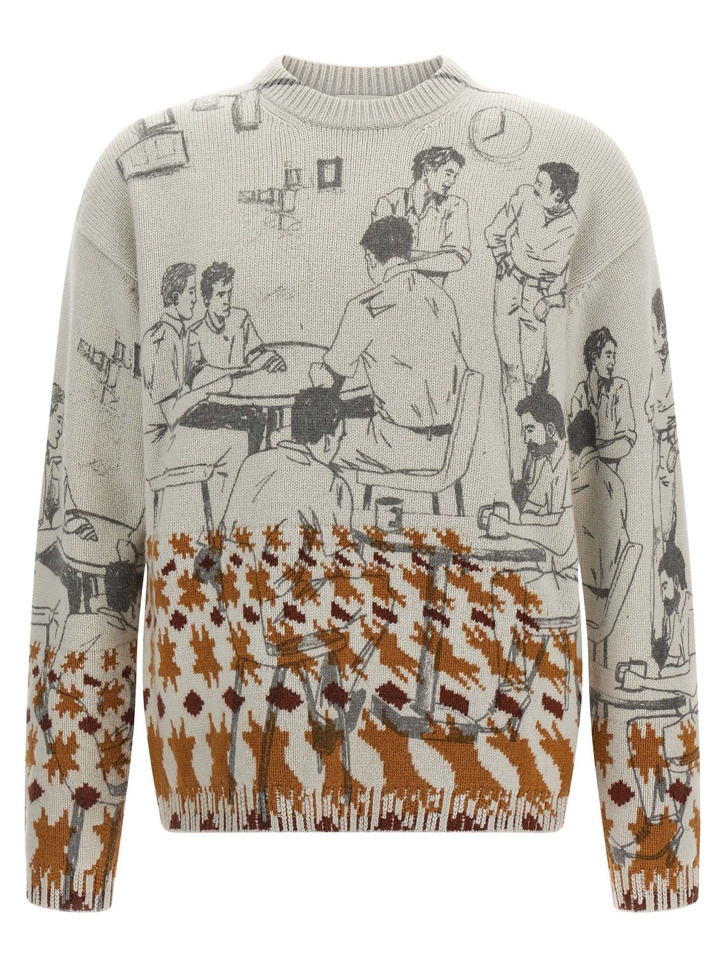 J.W.ANDERSON - J.W.ANDERSON - Jacquard pattern sweater - Men’s Knitwear