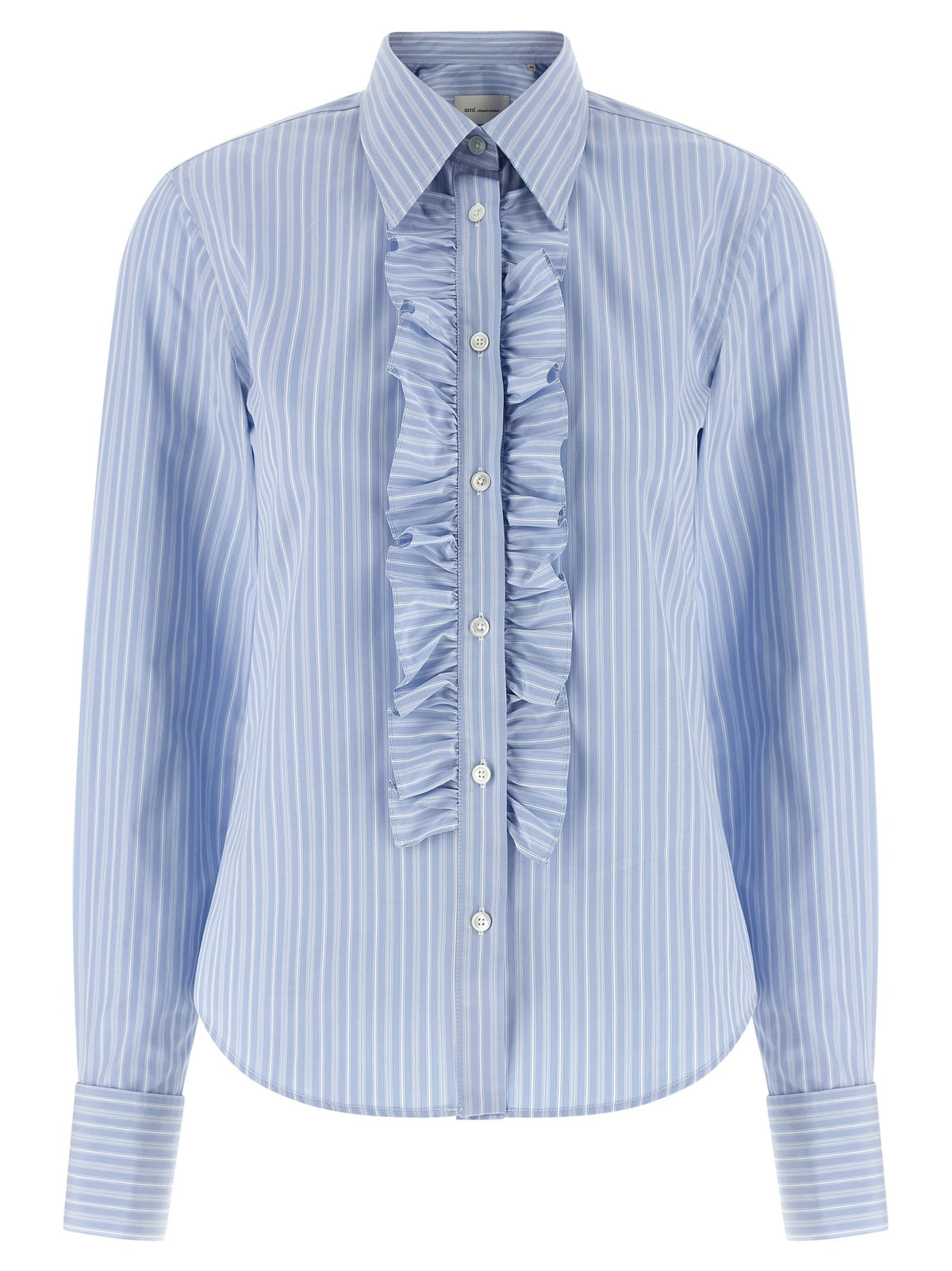 Ami Paris Jabot Shirt Blue