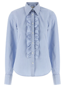 Ami Paris Jabot Shirt Blue