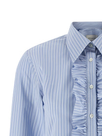 Ami Paris Jabot Shirt Blue