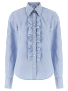 Ami Paris Jabot Shirt Blue
