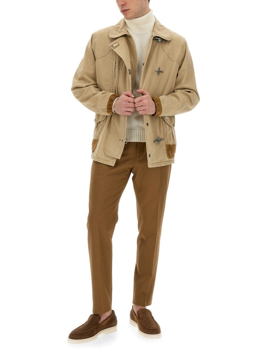 Fay Men's Jacket Hooks Beige Fay