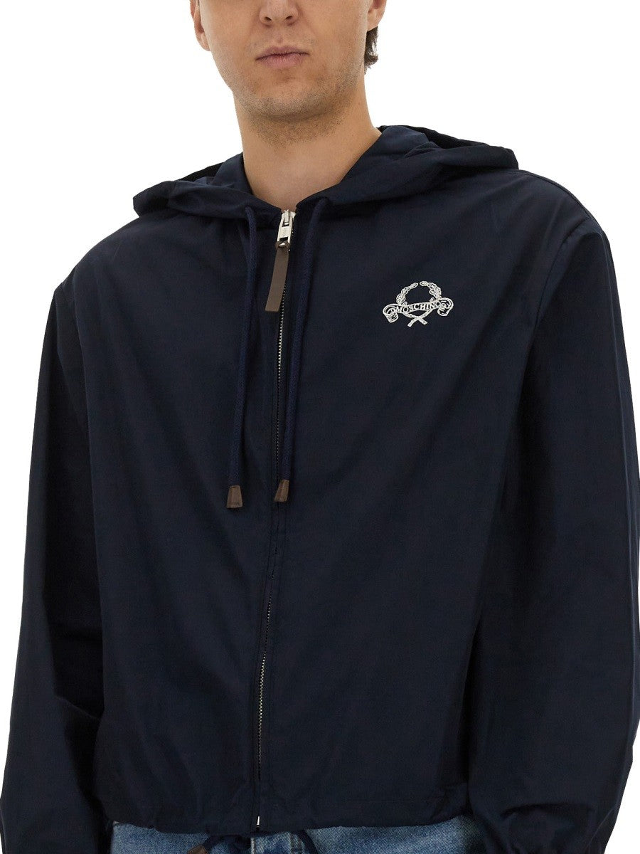 Moschino Men's Nylon Jacket Blue