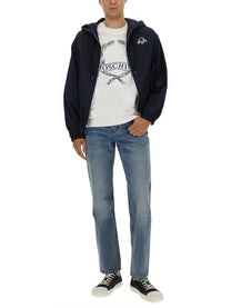 Moschino Men's Nylon Jacket Blue