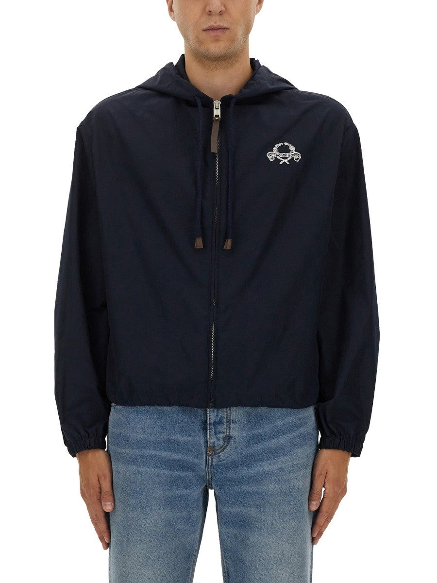 Moschino Men's Nylon Jacket Blue