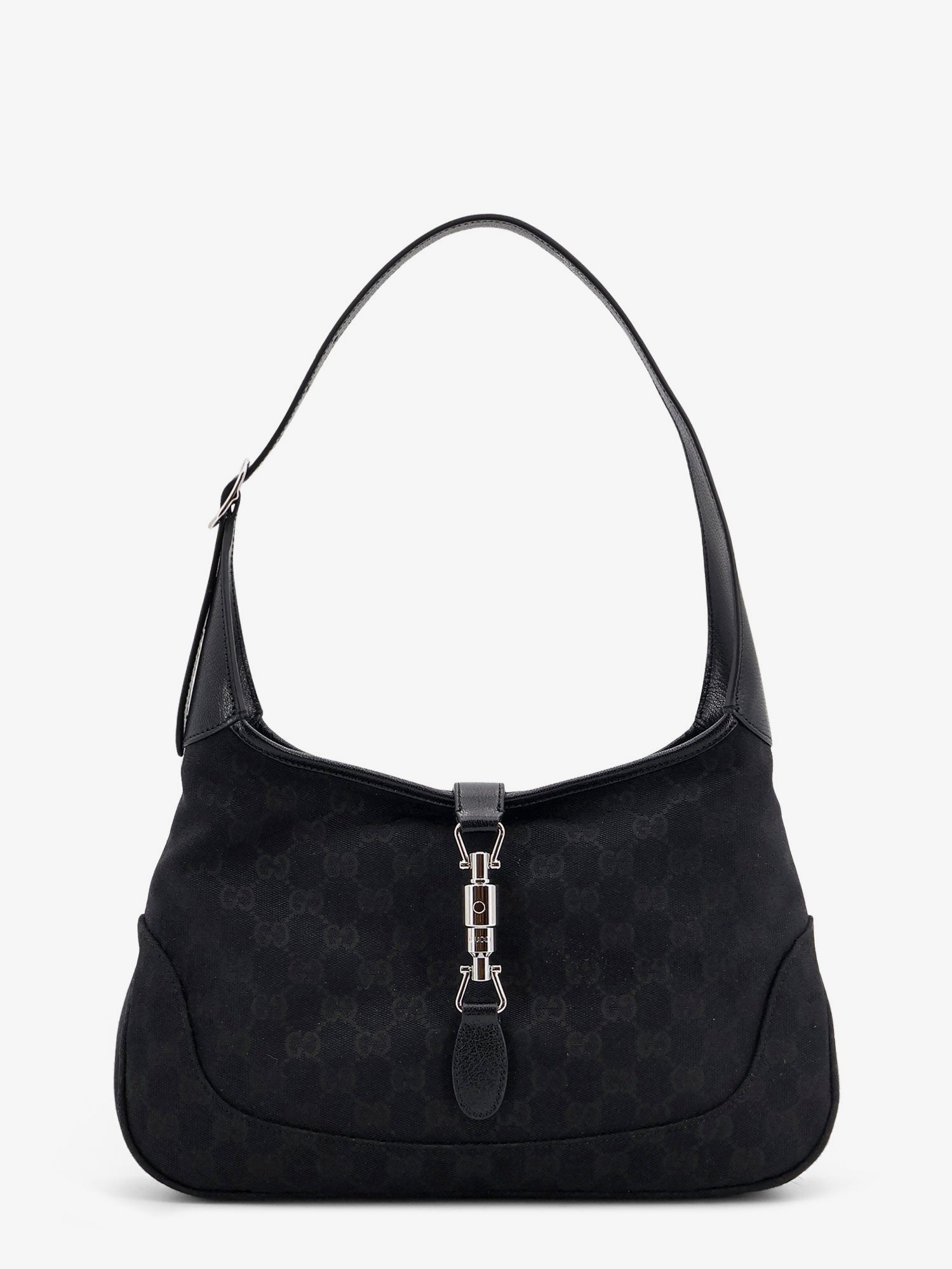 Gucci Women's Jackie GG Fabric Shoulder Bag Black