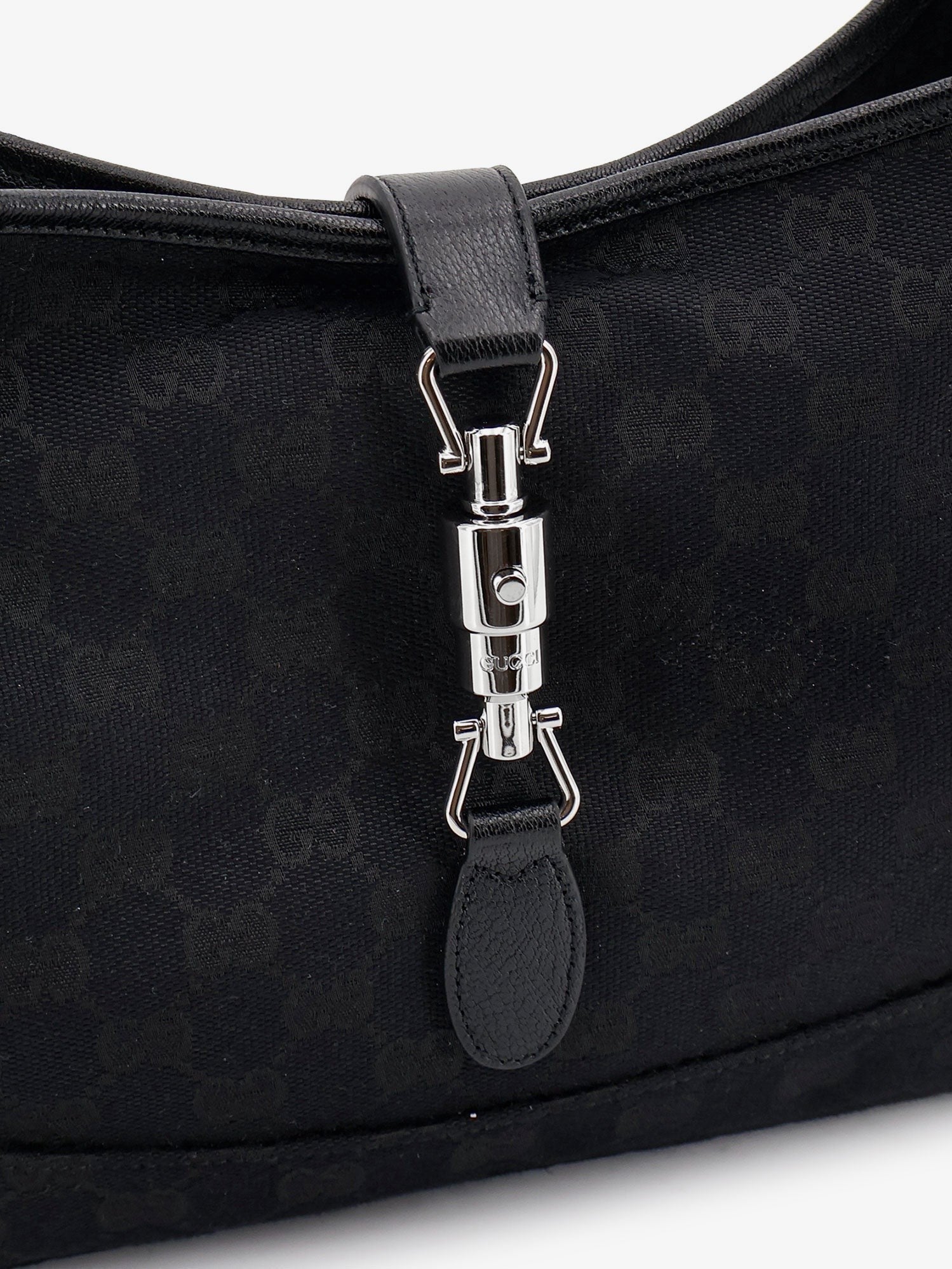 Gucci Women's Jackie GG Fabric Shoulder Bag Black