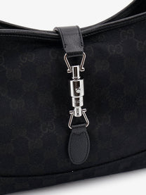 Gucci Women's Jackie GG Fabric Shoulder Bag Black