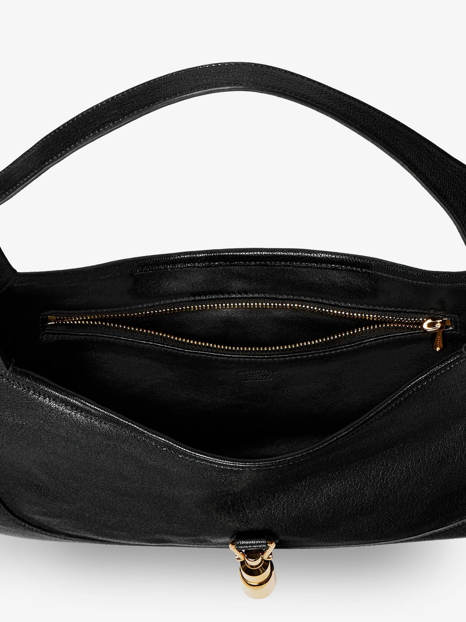 Gucci Women's Jackie Hammered Leather Shoulder Bag Black