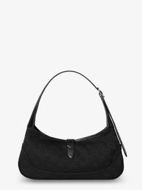 Gucci Women's Jackie Slim GG Canvas Shoulder Bag Black