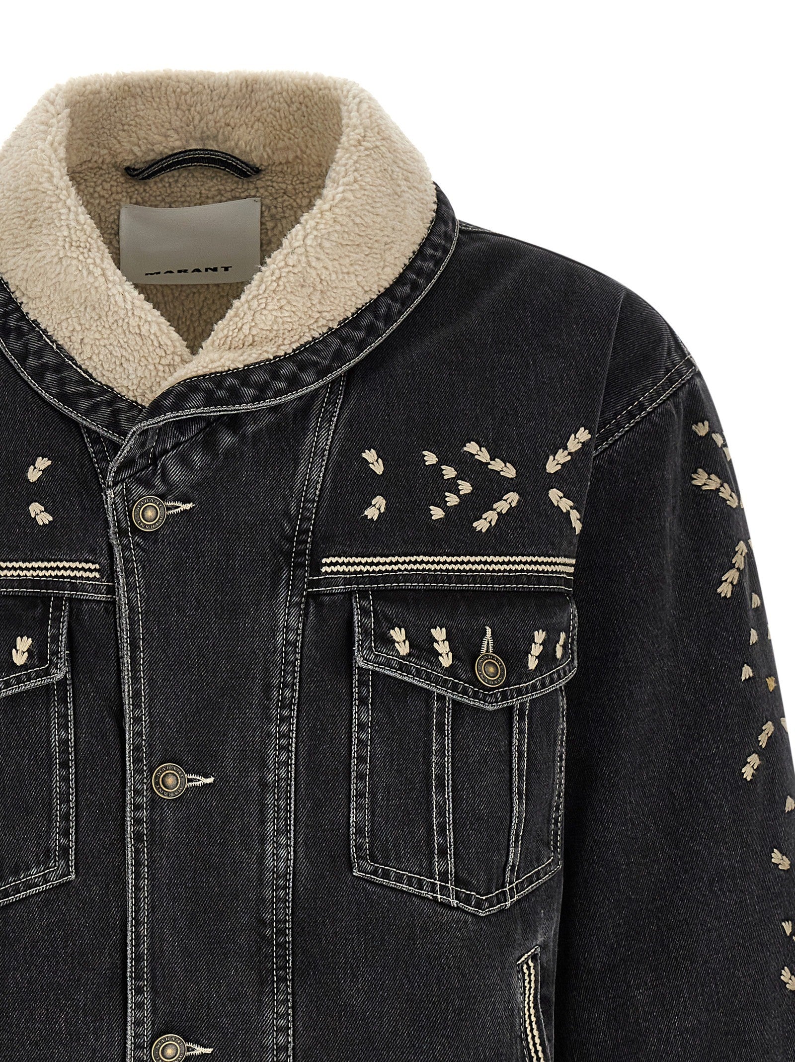 ISABEL MARANT Jackson GB Denim Jacket Black